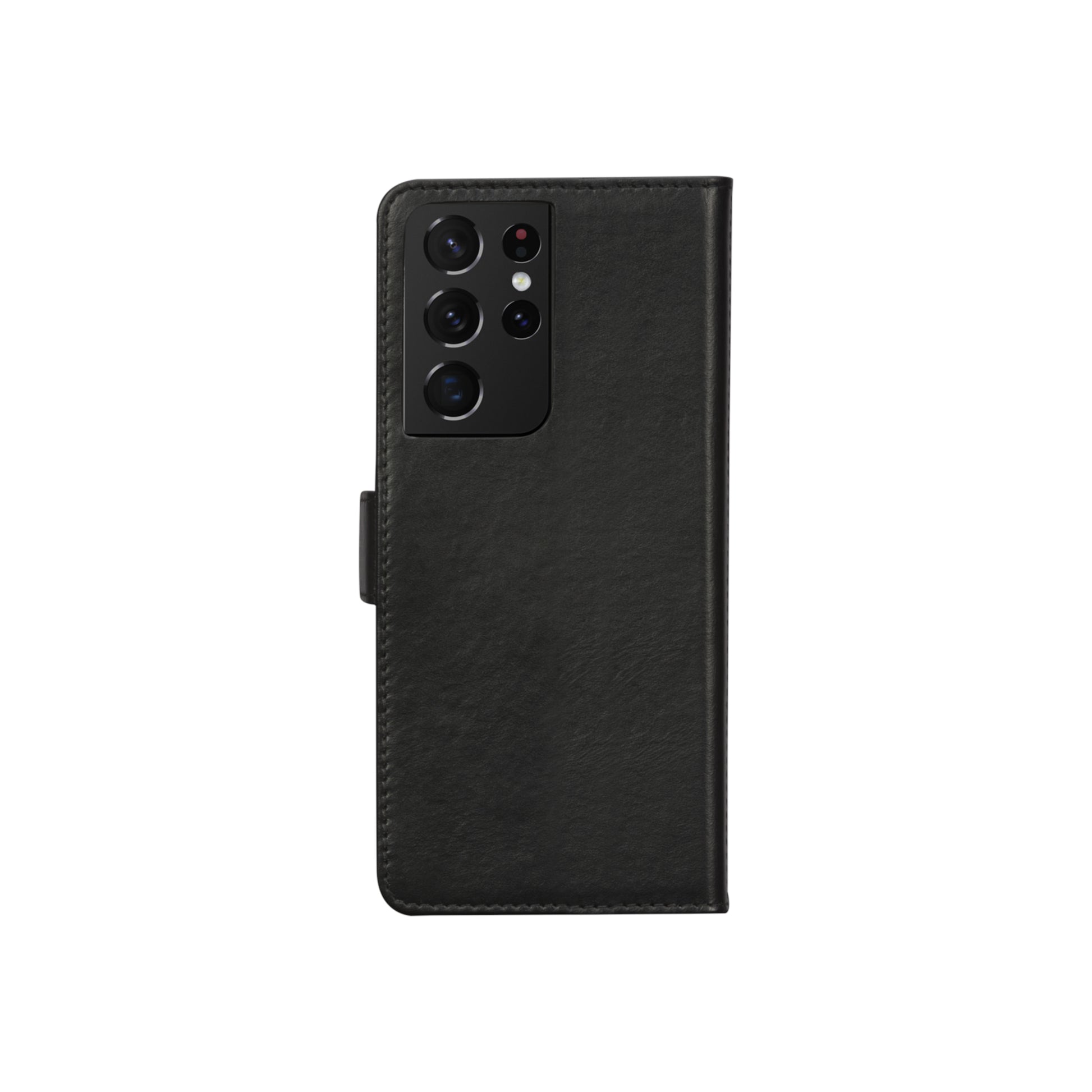 dbramante1928 Lynge Wallethülle – für Samsung Galaxy S21 Ultra, Leder, Schwarz, Magnetverschluss