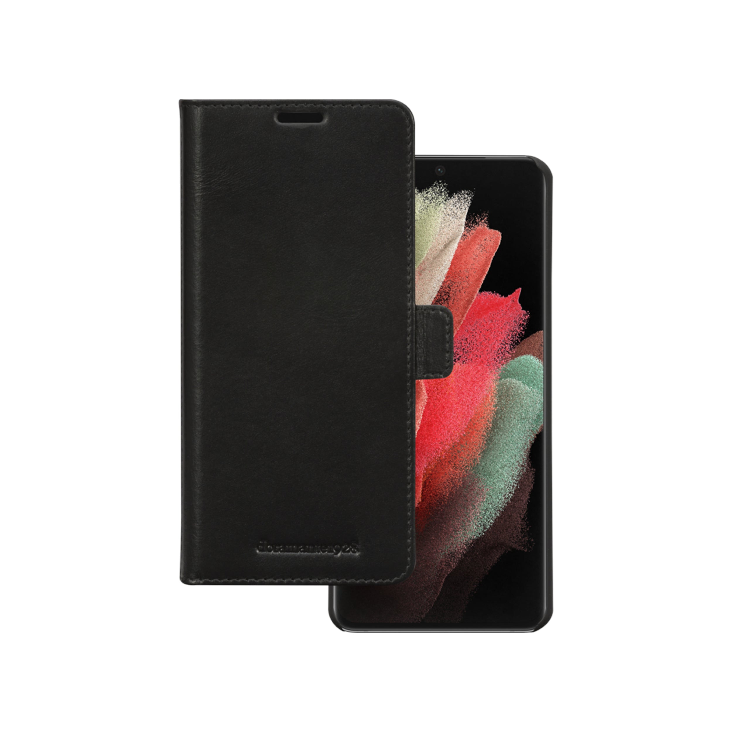 dbramante1928 Lynge Wallethülle – für Samsung Galaxy S21 Ultra, Leder, Schwarz, Magnetverschluss