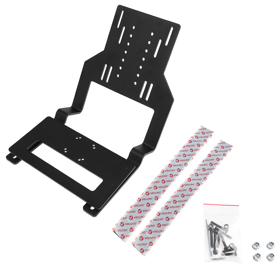 Brodit Tablet-Rahmen – für VESA 75×100 – Metall, senkrecht – Schwarz