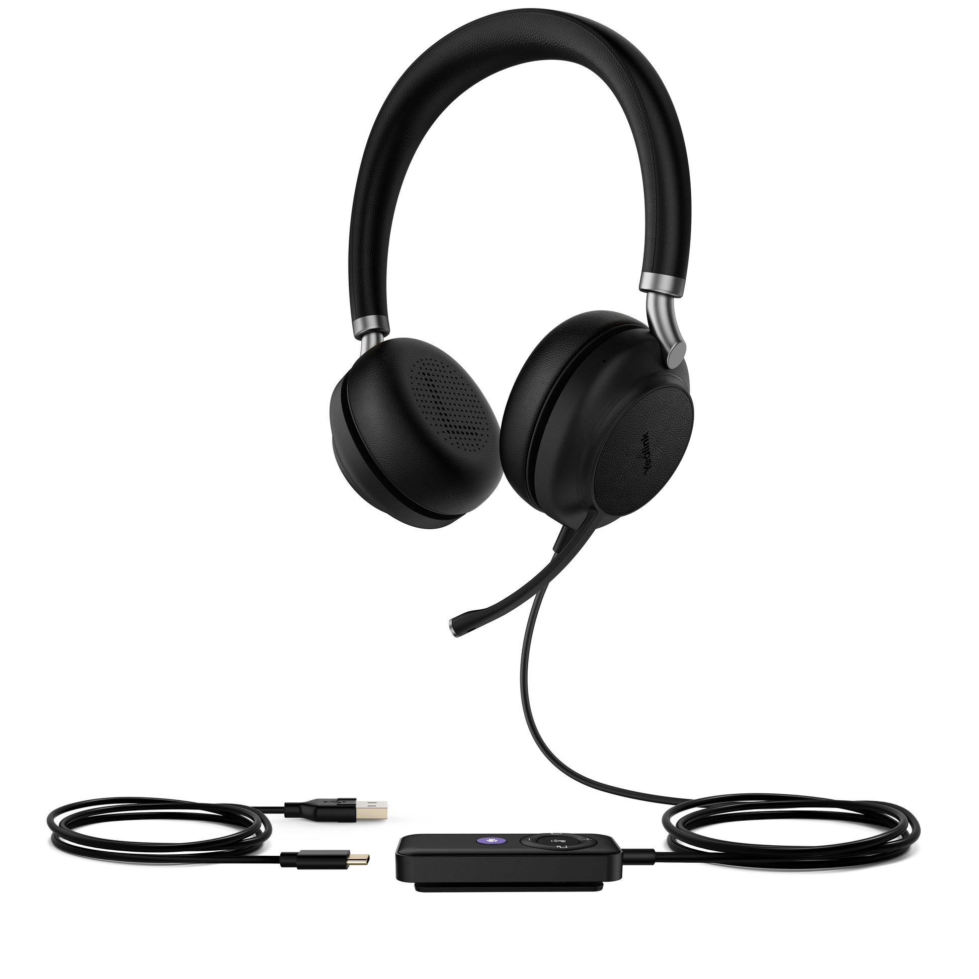Yealink UH38 Dual UC – Duo Headset – USB-C, Busylight – Teams-kompatibel – Schwarz – bis 8 h