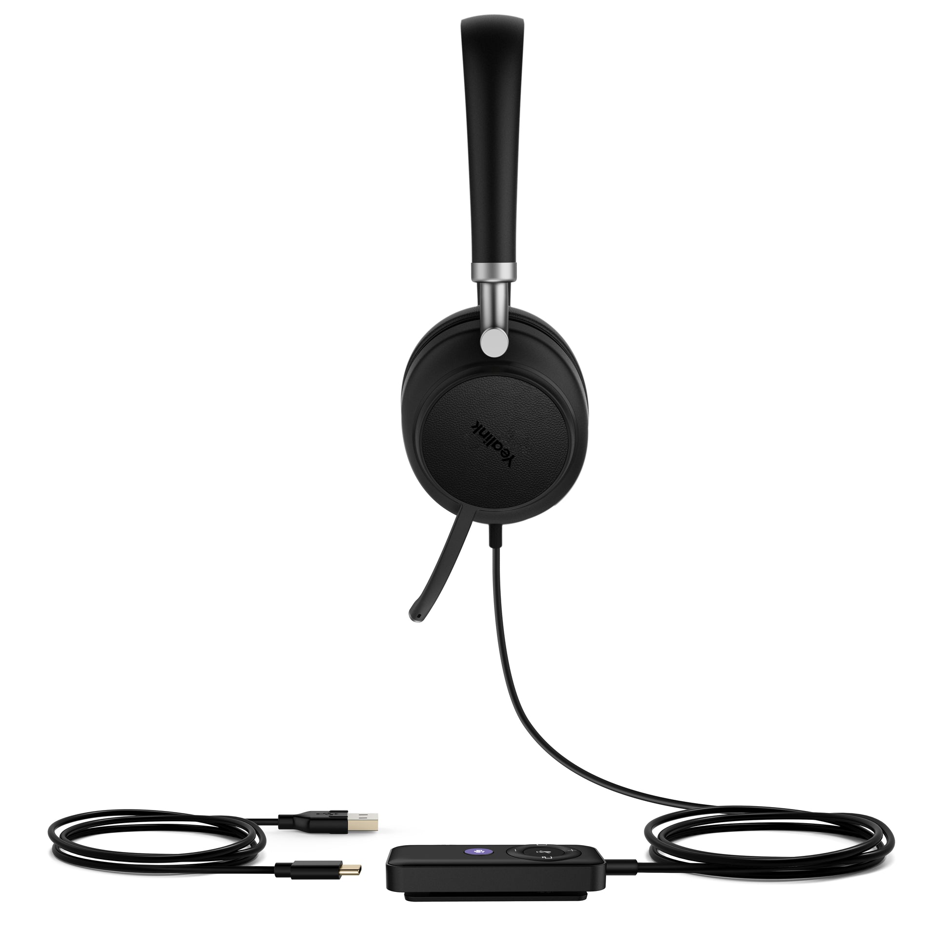 Yealink UH38 Dual UC – Duo Headset – USB-C, Busylight – Teams-kompatibel – Schwarz – bis 8 h