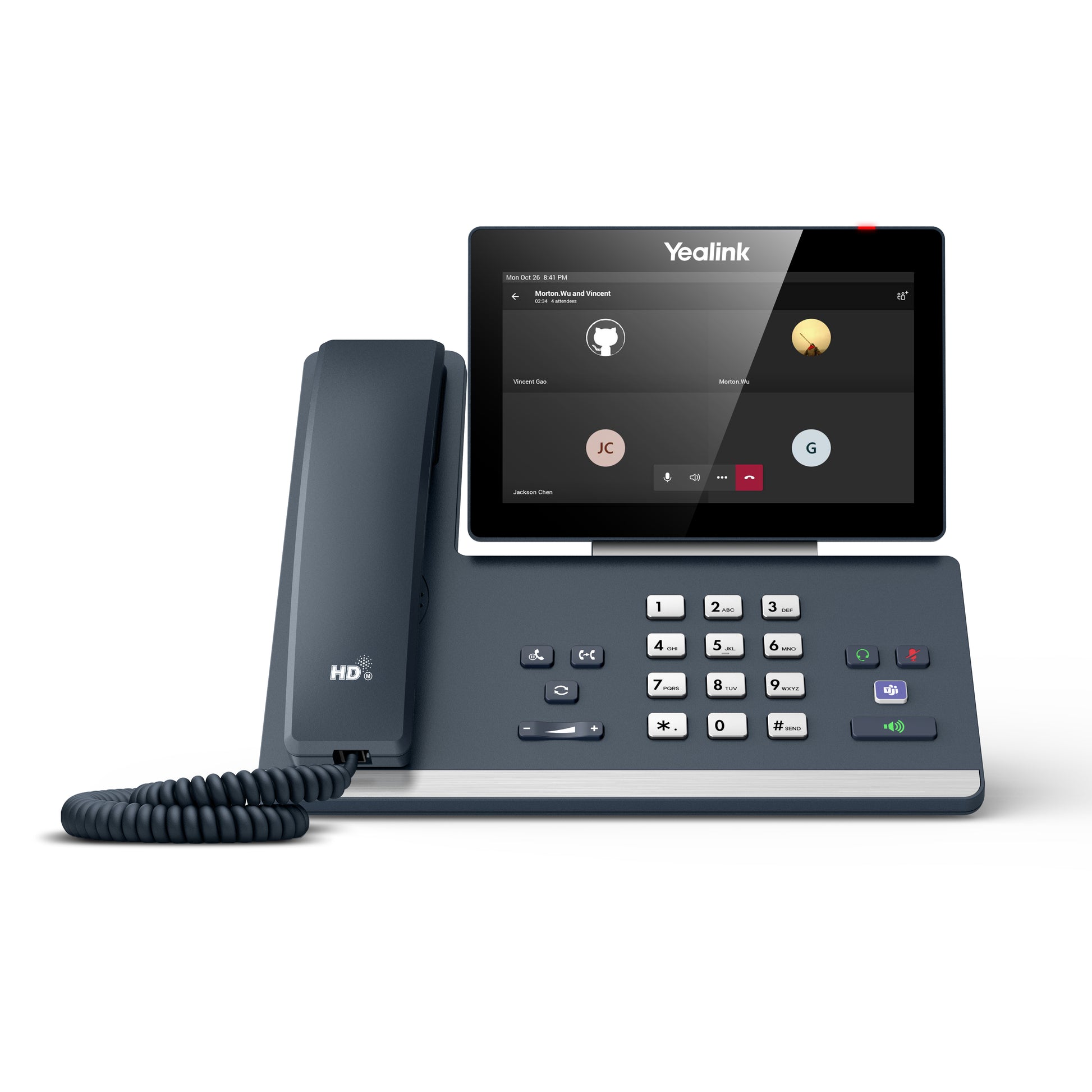 Yealink MP58 – WLAN-Telefon (Handgerät), für Microsoft Teams, Grau
