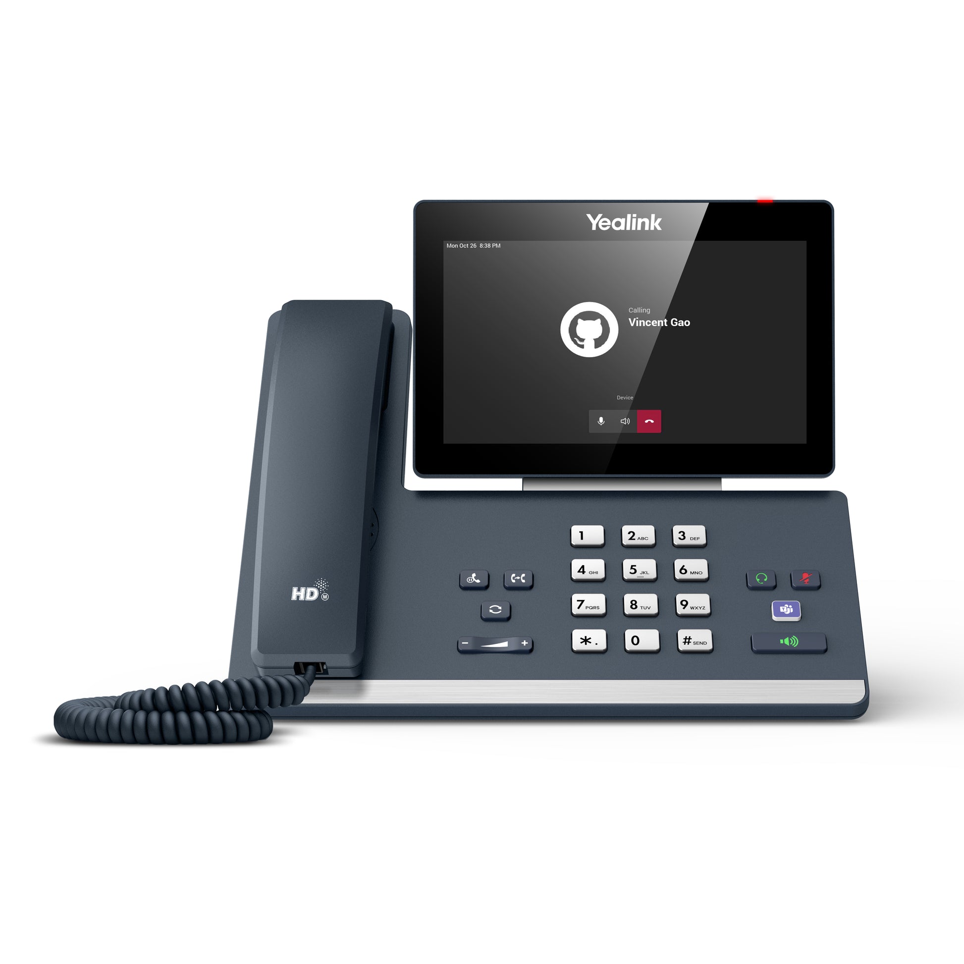 Yealink MP58 – WLAN-Telefon (Handgerät), für Microsoft Teams, Grau