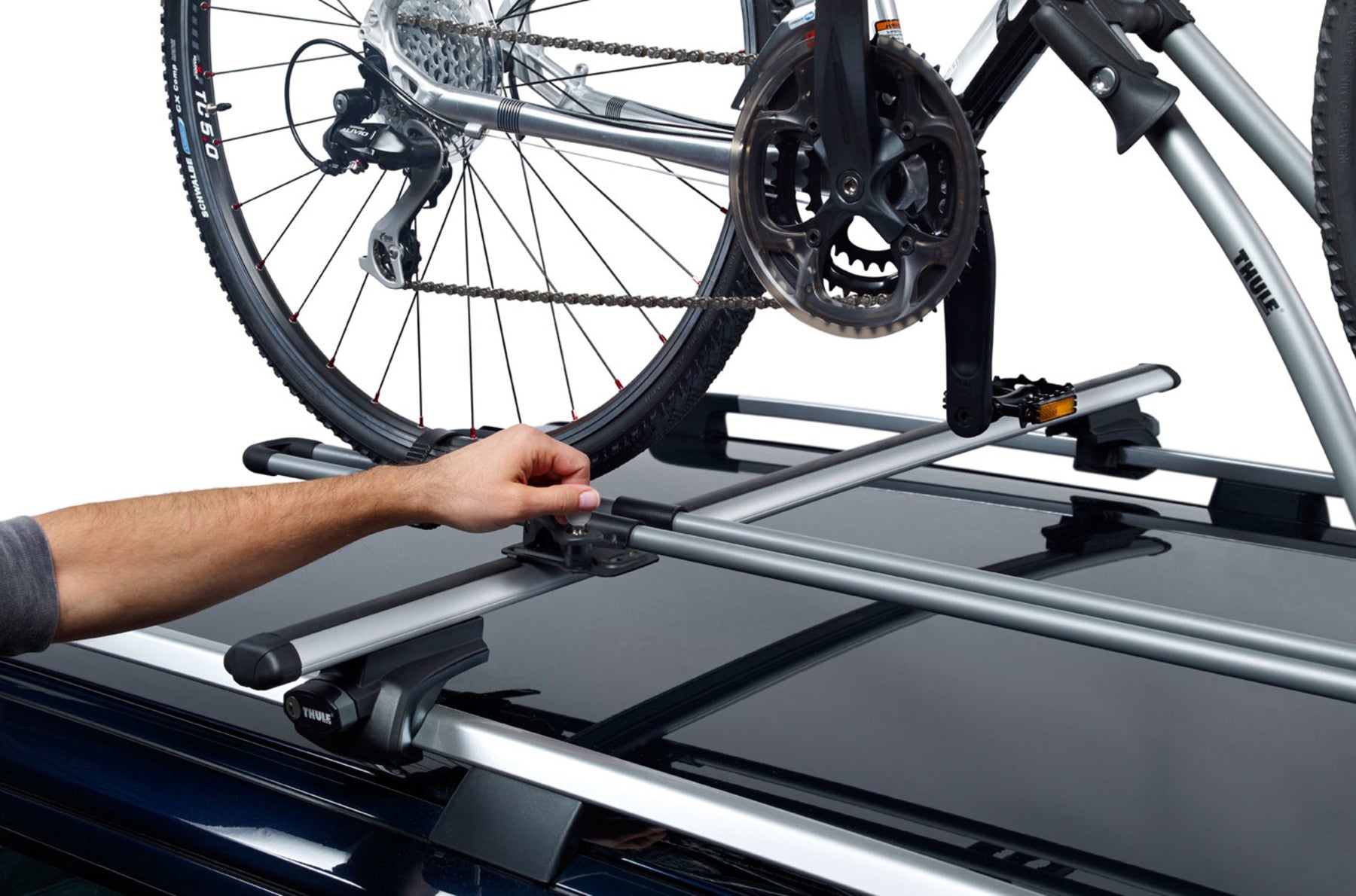 Thule FreeRide Fahrradträger – für Dach – Länge 149 cm – Max. Tragkraft 17 kg – 1 Stk.