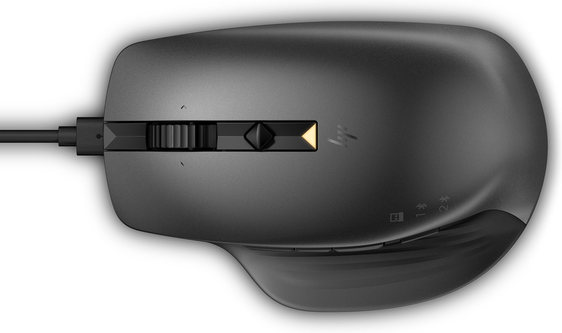 HP Wireless Creator 935M Business-Maus – kabellos, Hyperscrolling, für Rechtshänder, silber/schwarz