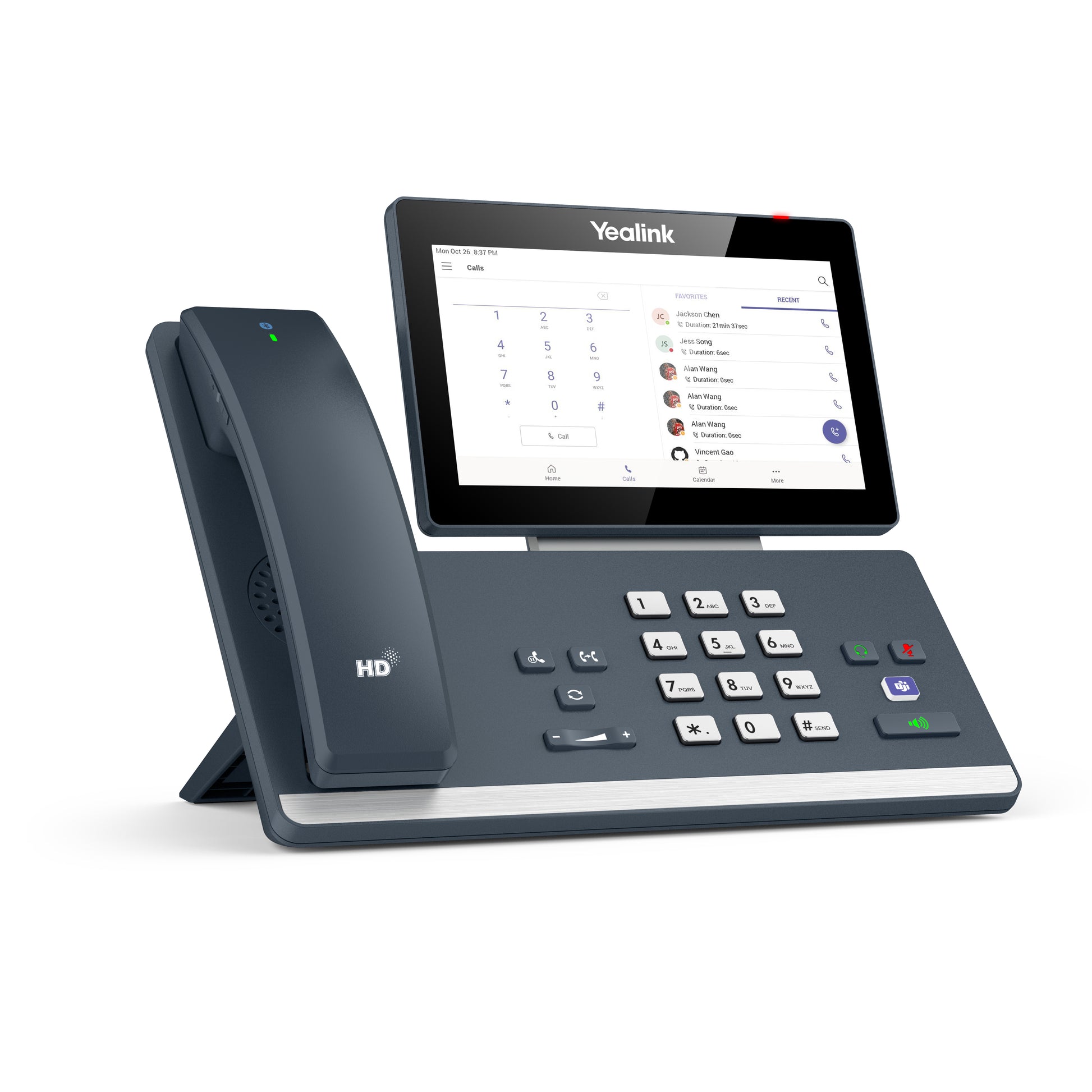 Yealink MP58-WH – IP-Telefon, 7" Touch, WLAN/BT, Gigabit, PoE, für Microsoft Teams, grau