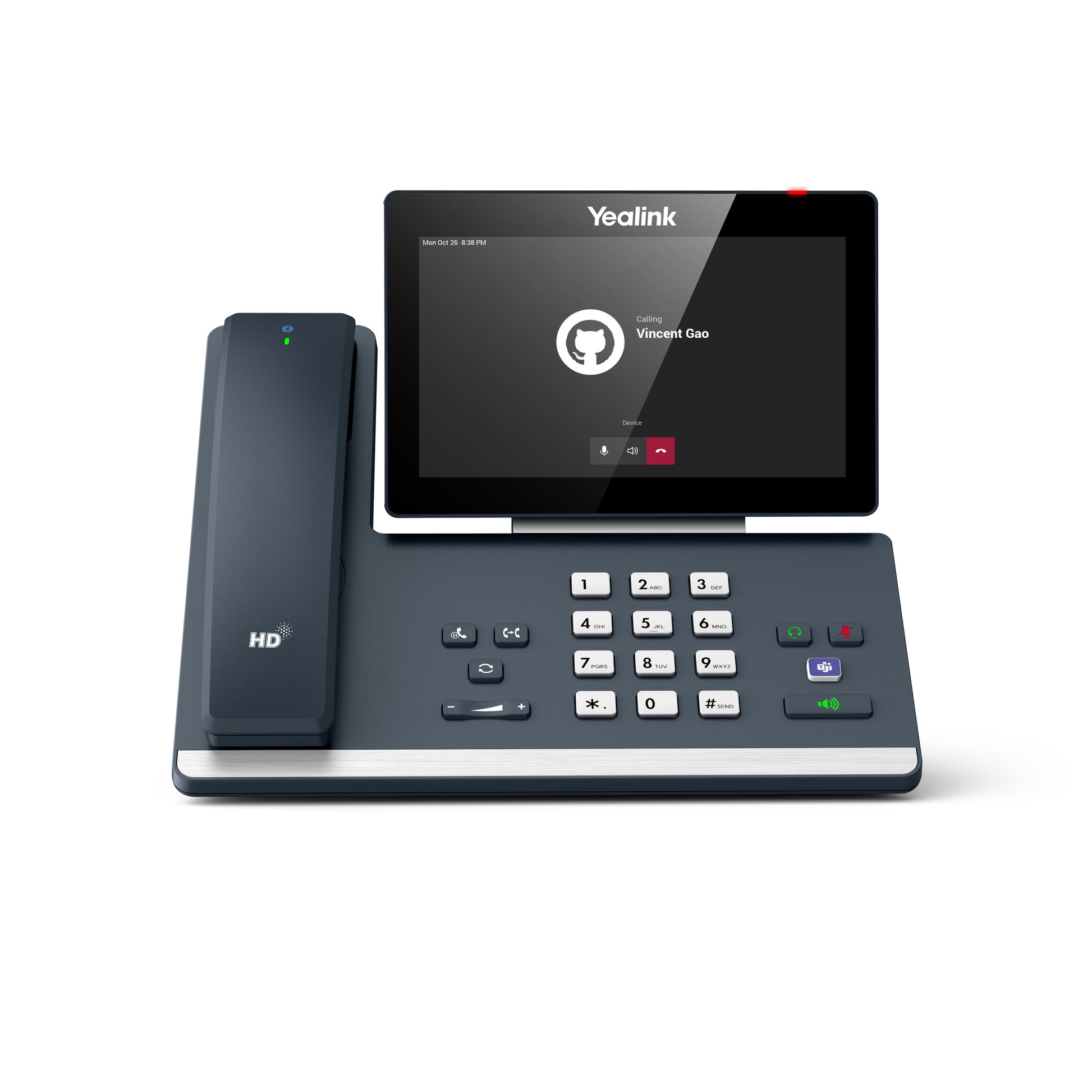 Yealink MP58-WH – IP-Telefon, 7" Touch, WLAN/BT, Gigabit, PoE, für Microsoft Teams, grau