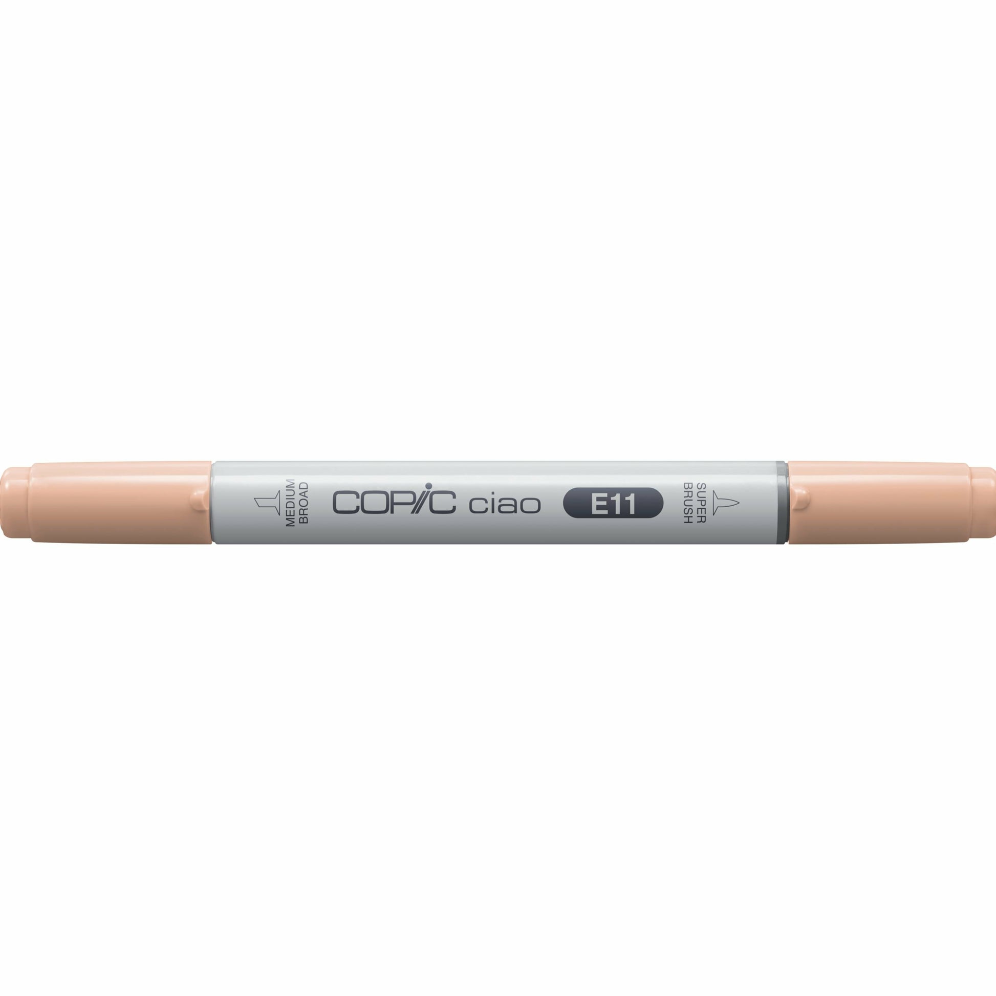Copic Ciao Pinselstift, Doppelspitze – Pinsel + Keilspitze, acrylbasierte Tinte, Gerstenbeige