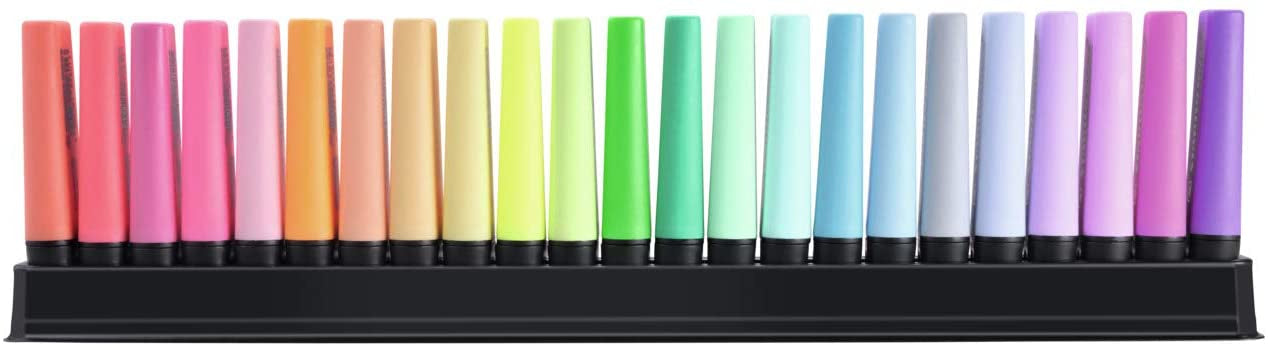 STABILO BOSS Original Textmarker Desktop Set 23 Farben – Keilspitze, 2–5 mm, nachfüllbar
