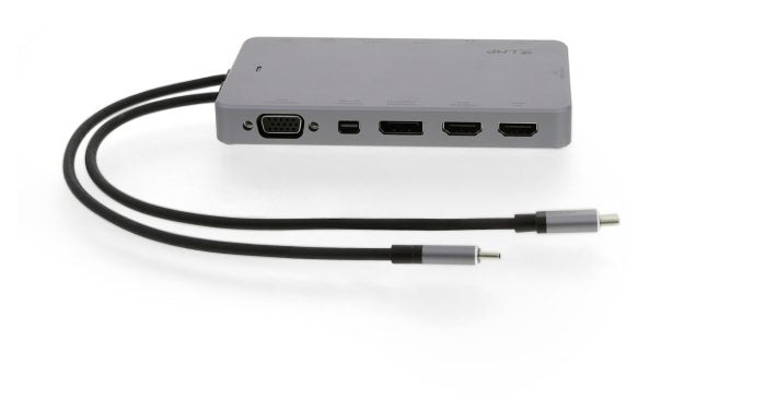 LMP Display 2 Dockingstation – USB-C, 2× DP, 2× HDMI, 2× USB-A, 2× USB-C, 100 W PD, GbE, für Mac (2016–20)