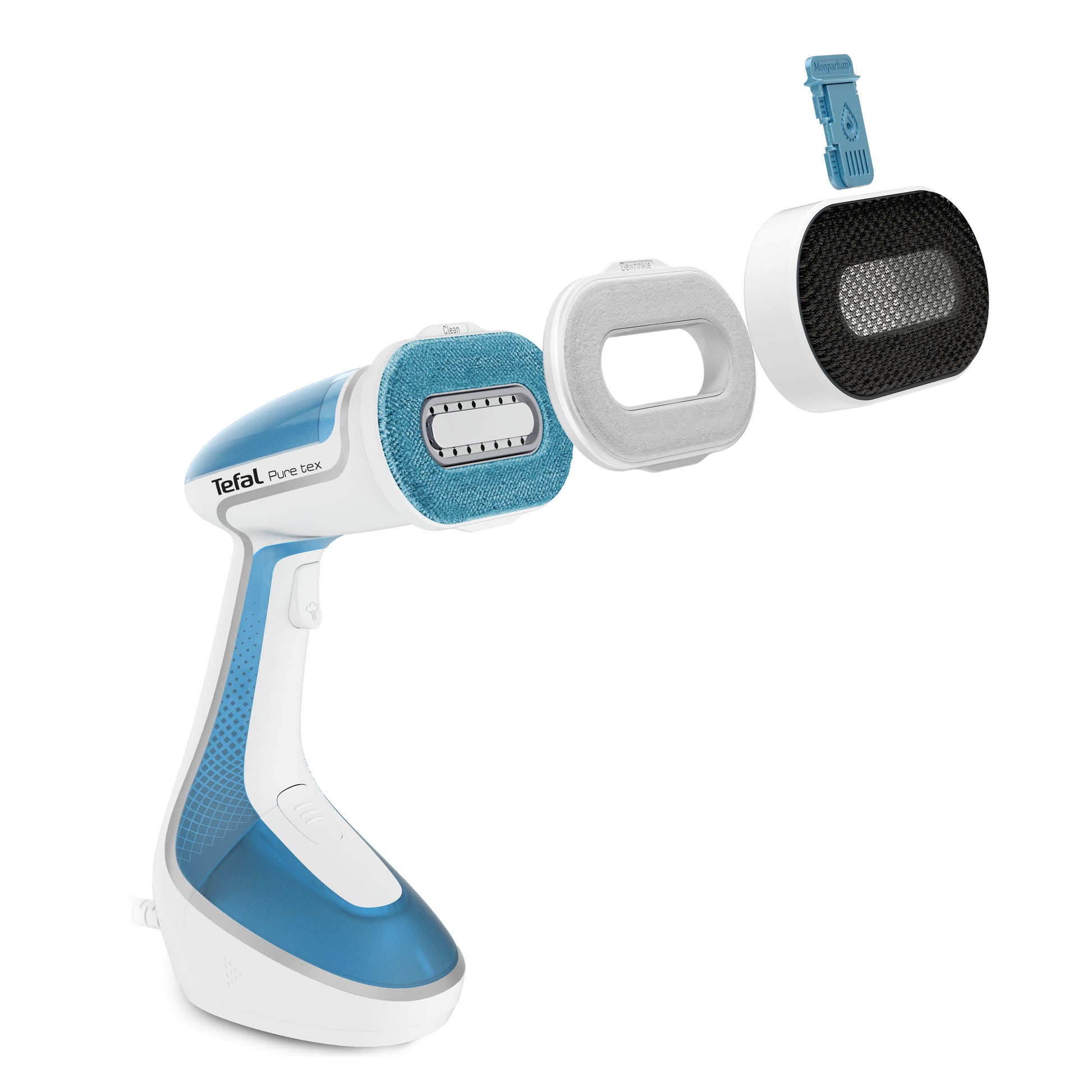Tefal Dampfglätter DT9530E1 Pure Tex 4 in 1 – 200 ml, 1700 W, 10 min – blau/weiss