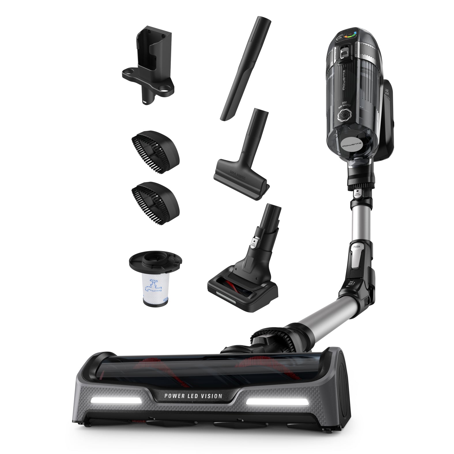 Rowenta Akkustaubsauger X-Force Flex 14.60 Auto Animal – 0,9 l, Akkubetrieb, 4 Stufen, 32,4 V