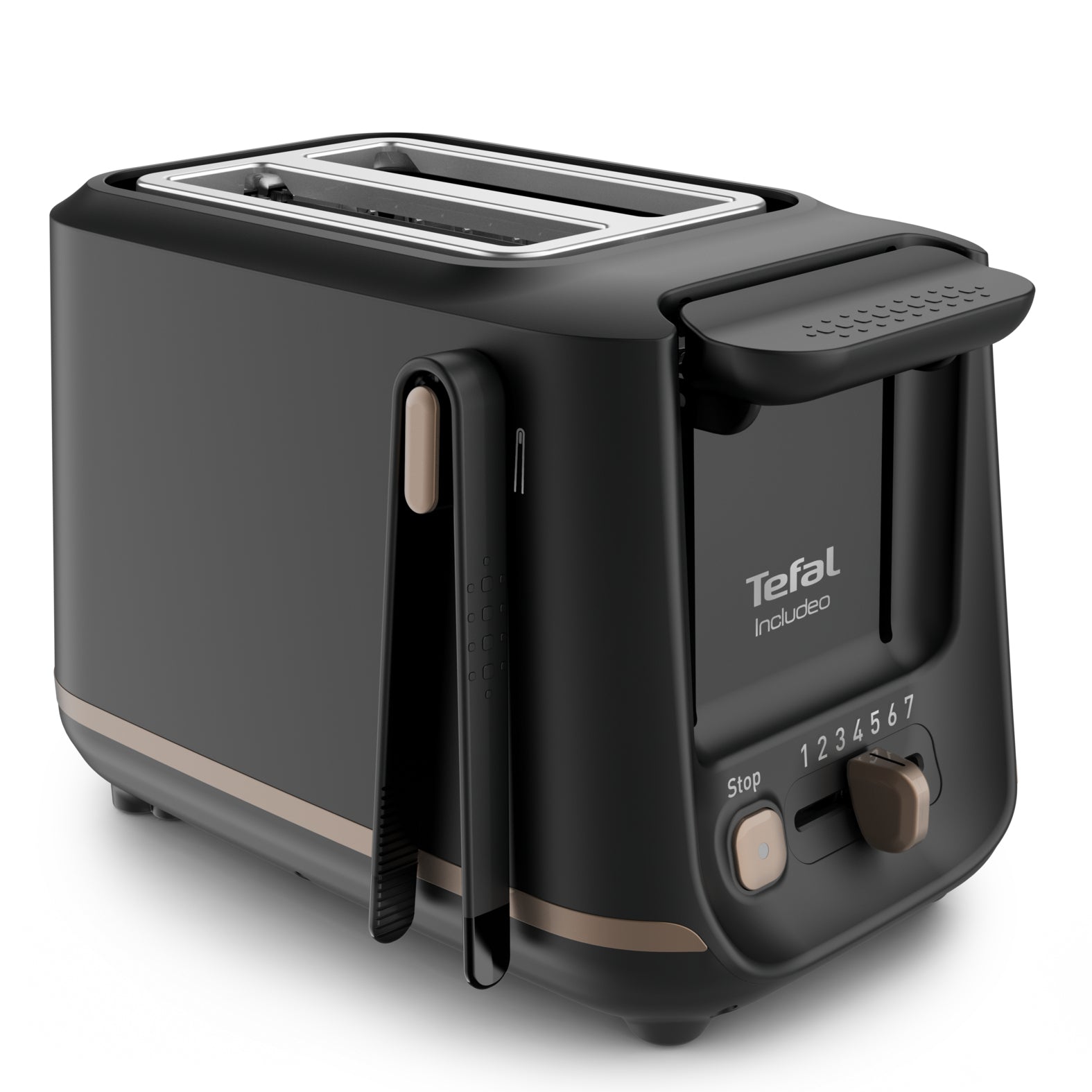 Tefal Toaster Includeo TT533811 – 2 Scheiben, 7 Bräunungsstufen, 850 W – schwarz