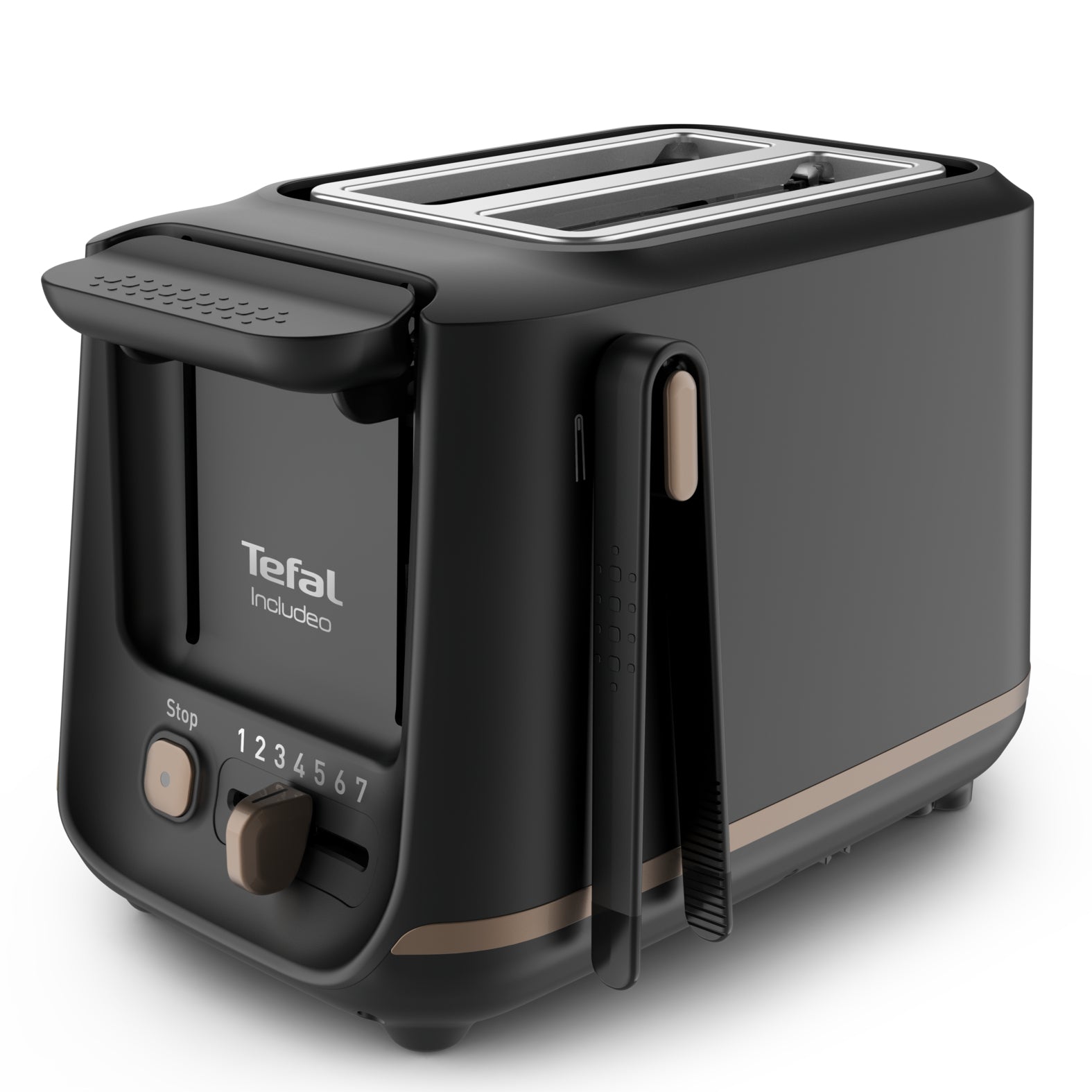 Tefal Toaster Includeo TT533811 – 2 Scheiben, 7 Bräunungsstufen, 850 W – schwarz