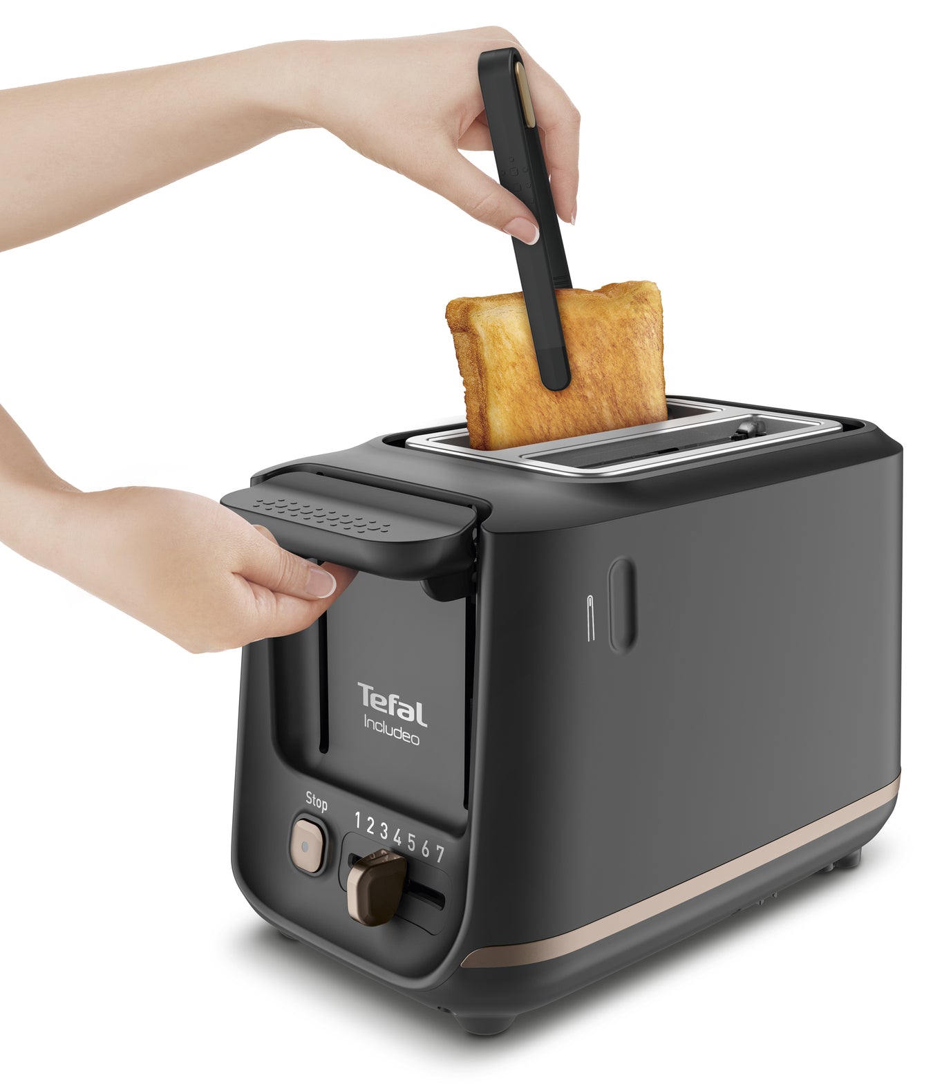Tefal Toaster Includeo TT533811 – 2 Scheiben, 7 Bräunungsstufen, 850 W – schwarz