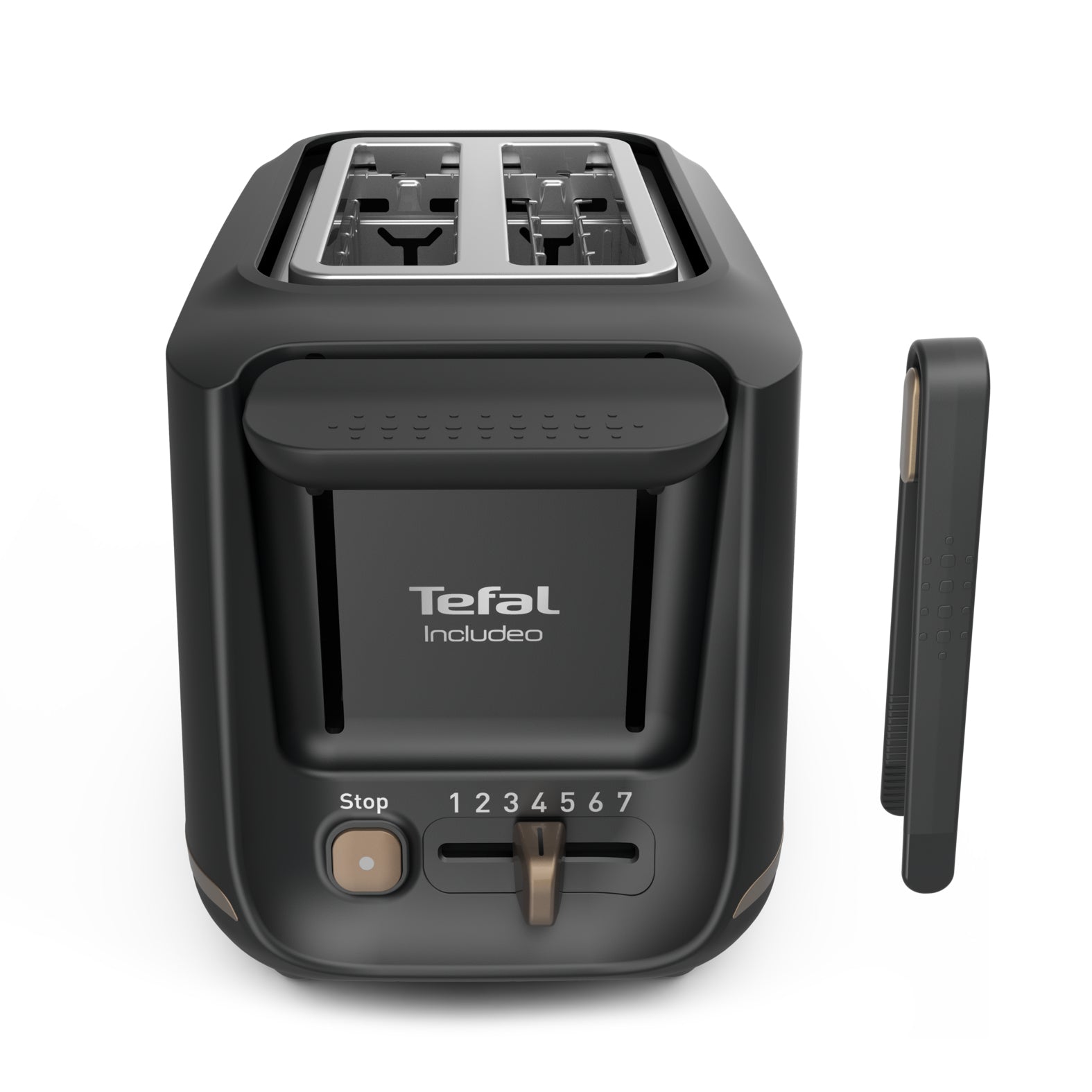 Tefal Toaster Includeo TT533811 – 2 Scheiben, 7 Bräunungsstufen, 850 W – schwarz