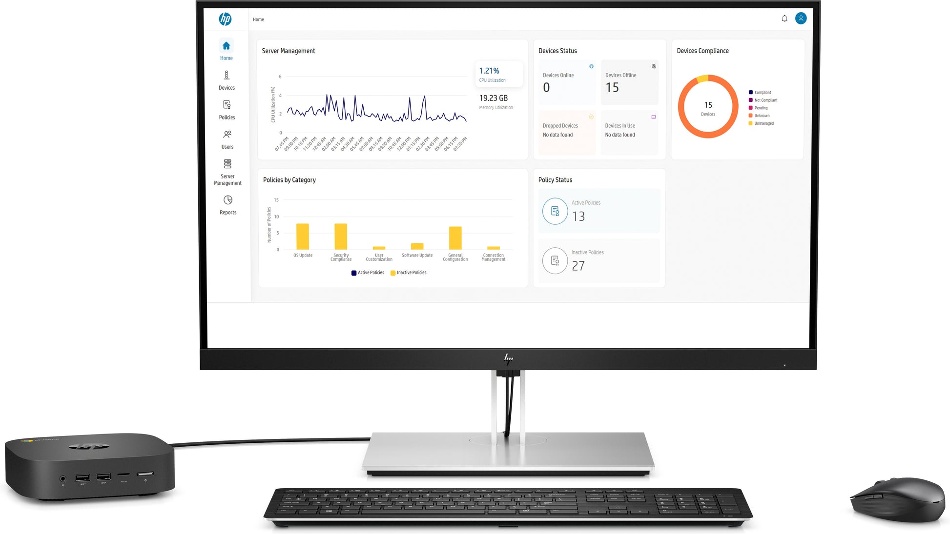 HP Chromebox G3 Micro – Intel Core i5-10310U, 8 GB RAM, 64 GB eMMC, ChromeOS