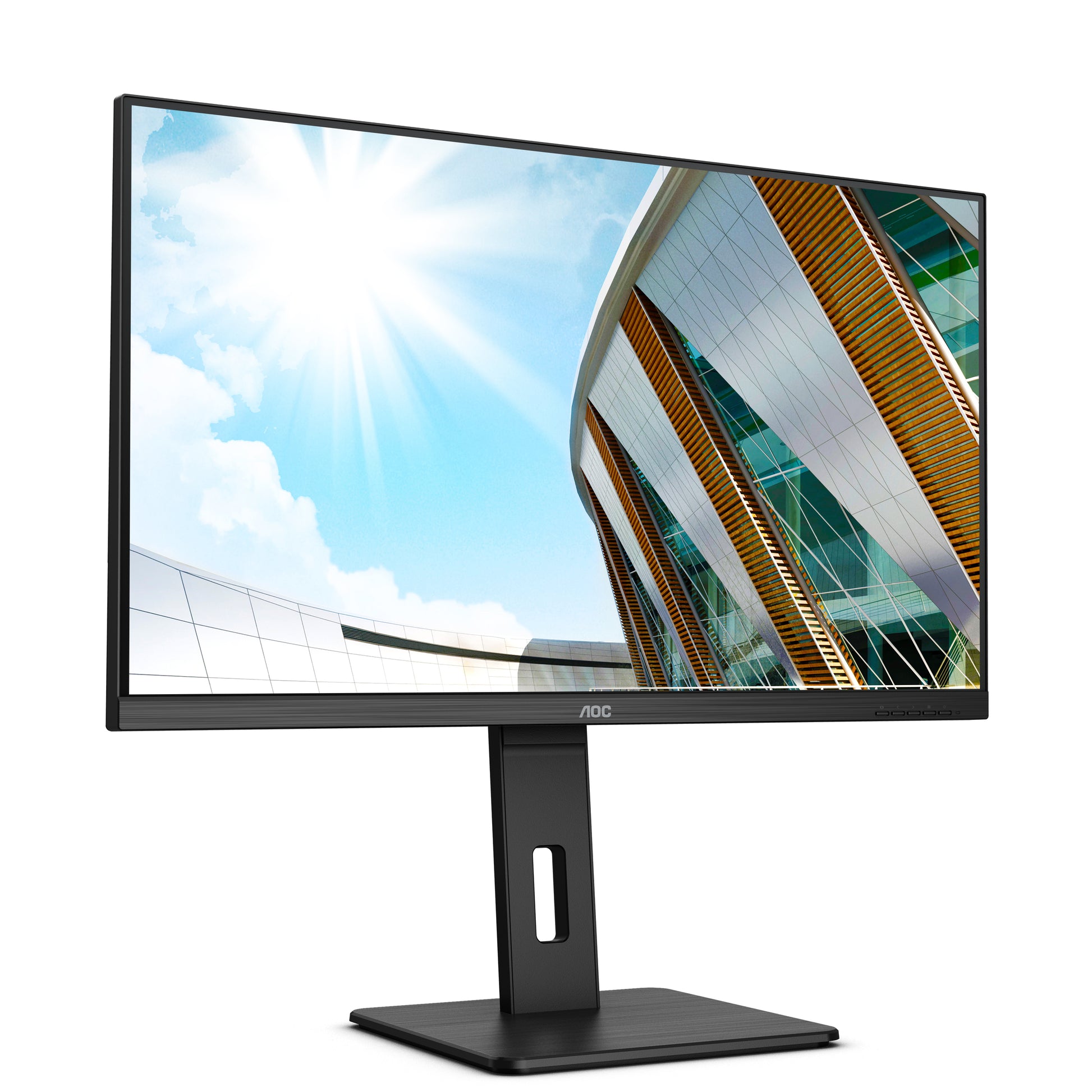 AOC U32P2 – Monitor, 31,5" 4K UHD (3840 × 2160), VA, 60 Hz, 350 cd/m², VESA 100 × 100, Schwarz