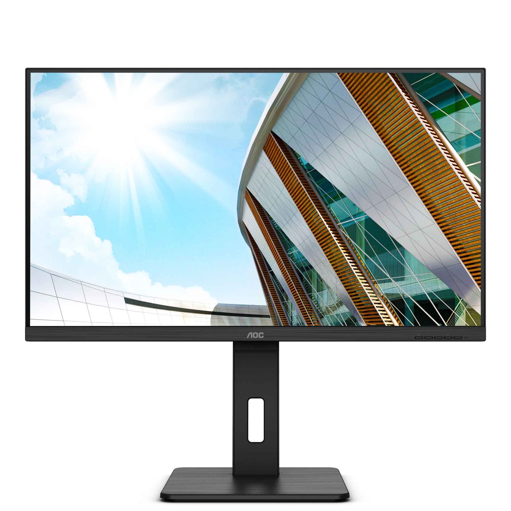 AOC U32P2 – Monitor, 31,5" 4K UHD (3840 × 2160), VA, 60 Hz, 350 cd/m², VESA 100 × 100, Schwarz