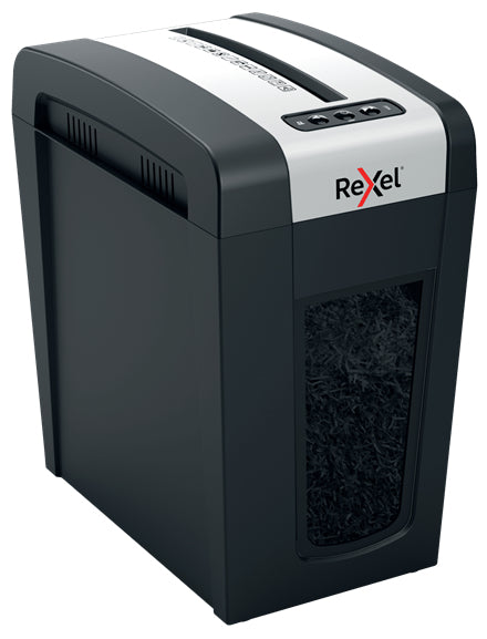 Rexel Secure MC6-SL Slimline – Aktenvernichter, DIN P-5, Mikroschnitt 2 × 15 mm, 6 Blatt, 18 l, A4
