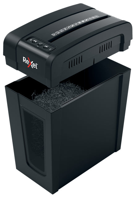 Rexel Secure X8-SL Slimline – Aktenvernichter, DIN P-4, Partikelschnitt 4 × 40 mm, 8 Blatt, 14 l, A4