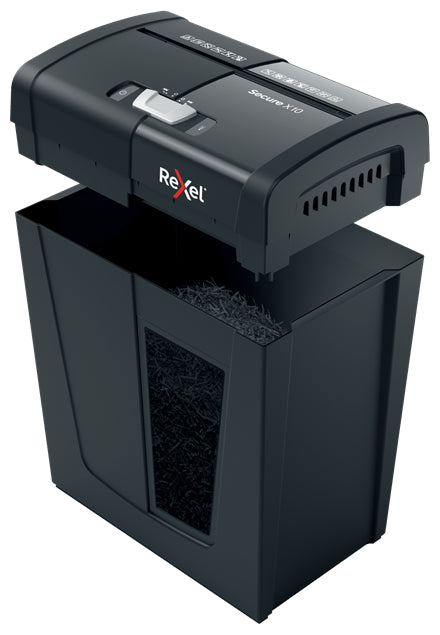 Rexel Aktenvernichter, DIN P-4, Partikelschnitt 4 × 40 mm, 10 Blatt, 18 l, A4