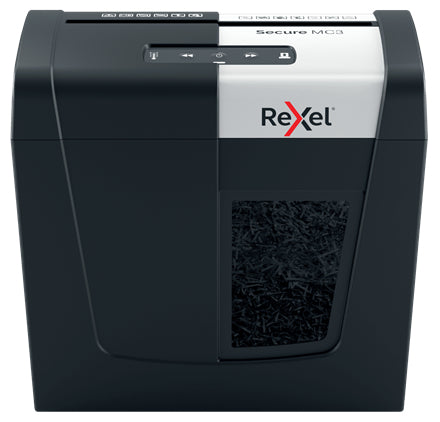 Rexel Secure MC3 – Aktenvernichter, DIN P-5, Mikroschnitt 2 × 15 mm, 3 Blatt, 10 l, A4