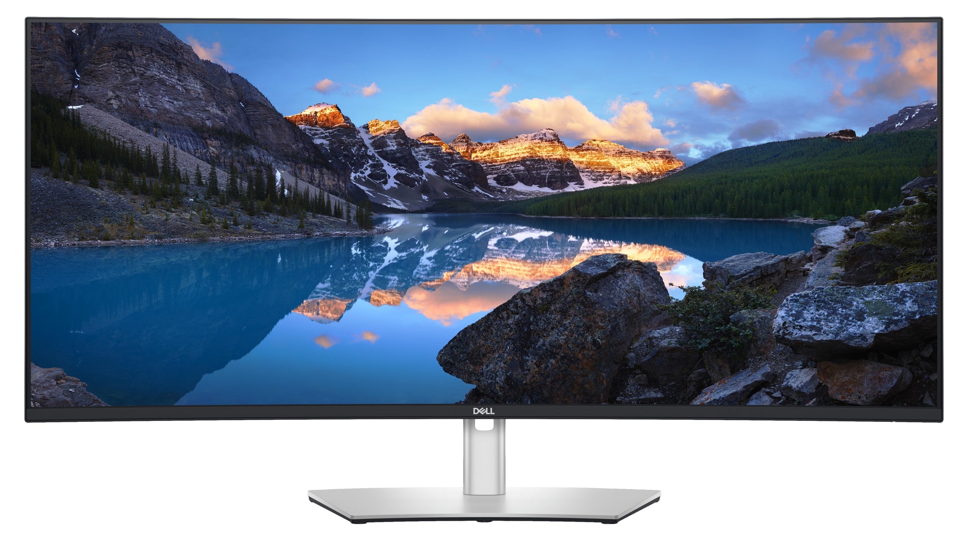 DELL UltraSharp U4021QW – Monitor, 39,7", Curved, USB-C, Integrierte Lautsprecher, VESA 100 × 100, Silber