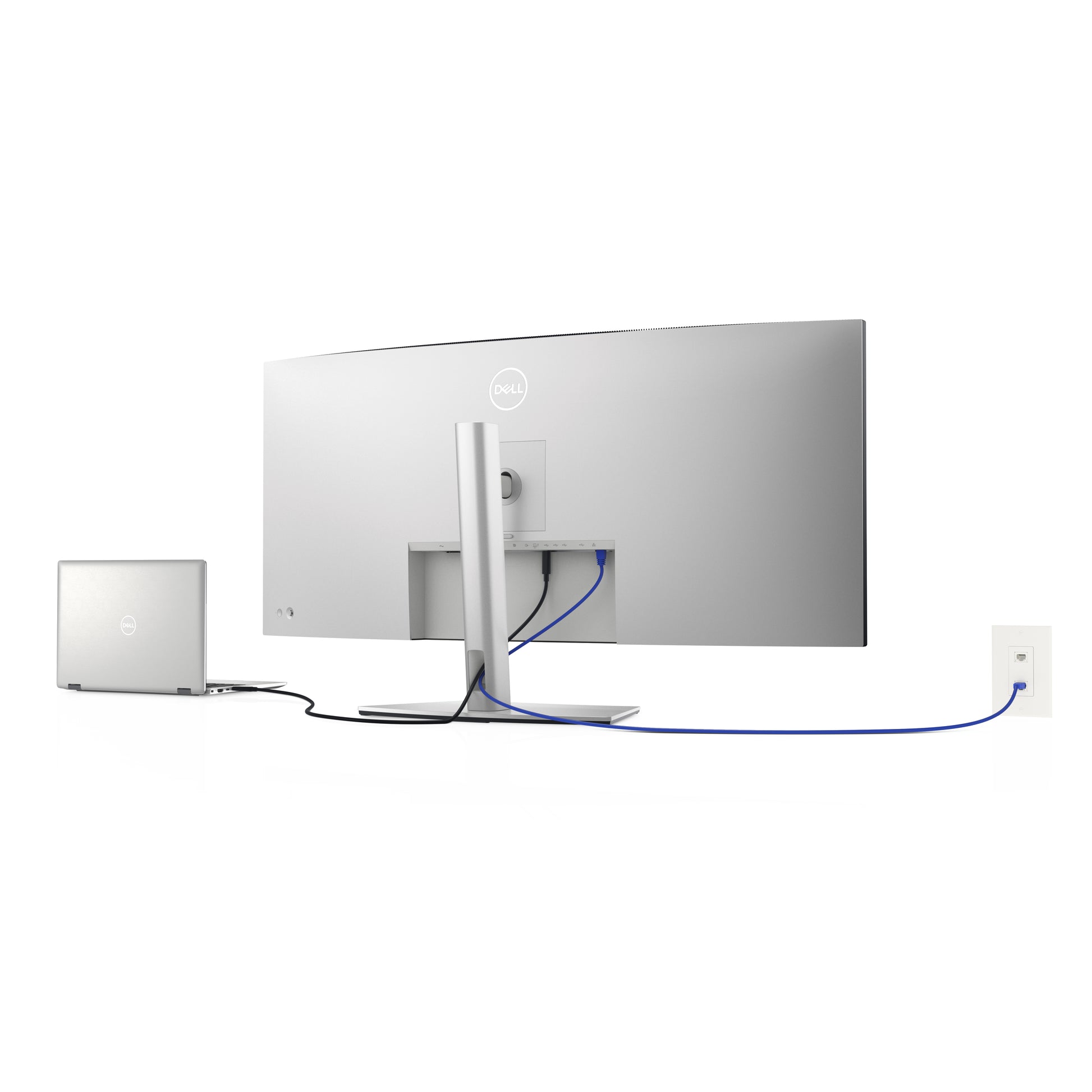 DELL UltraSharp U4021QW – Monitor, 39,7", 5120 × 2160, IPS, 60 Hz, 300 cd/m², USB-C, VESA 100 × 100, Silber