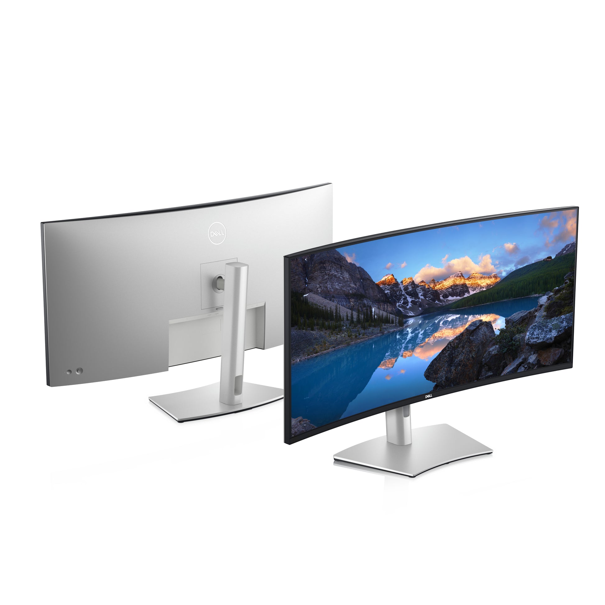 DELL UltraSharp U4021QW – Monitor, 39,7", Curved, USB-C, Integrierte Lautsprecher, VESA 100 × 100, Silber