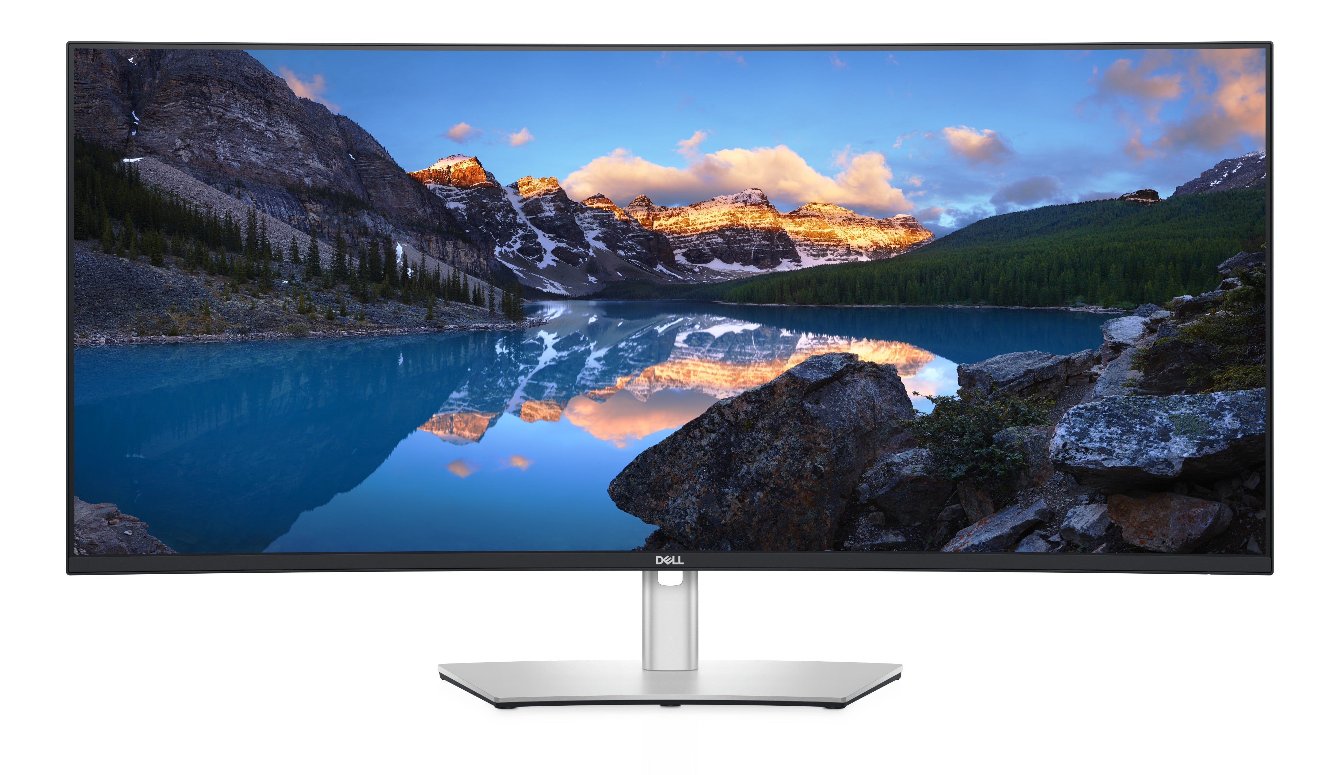 Dell UltraSharp U4021QW – Monitor, 39,7", IPS, 60 Hz, 300 cd/m², Gebogen, USB-C, VESA 100 × 100, Silber