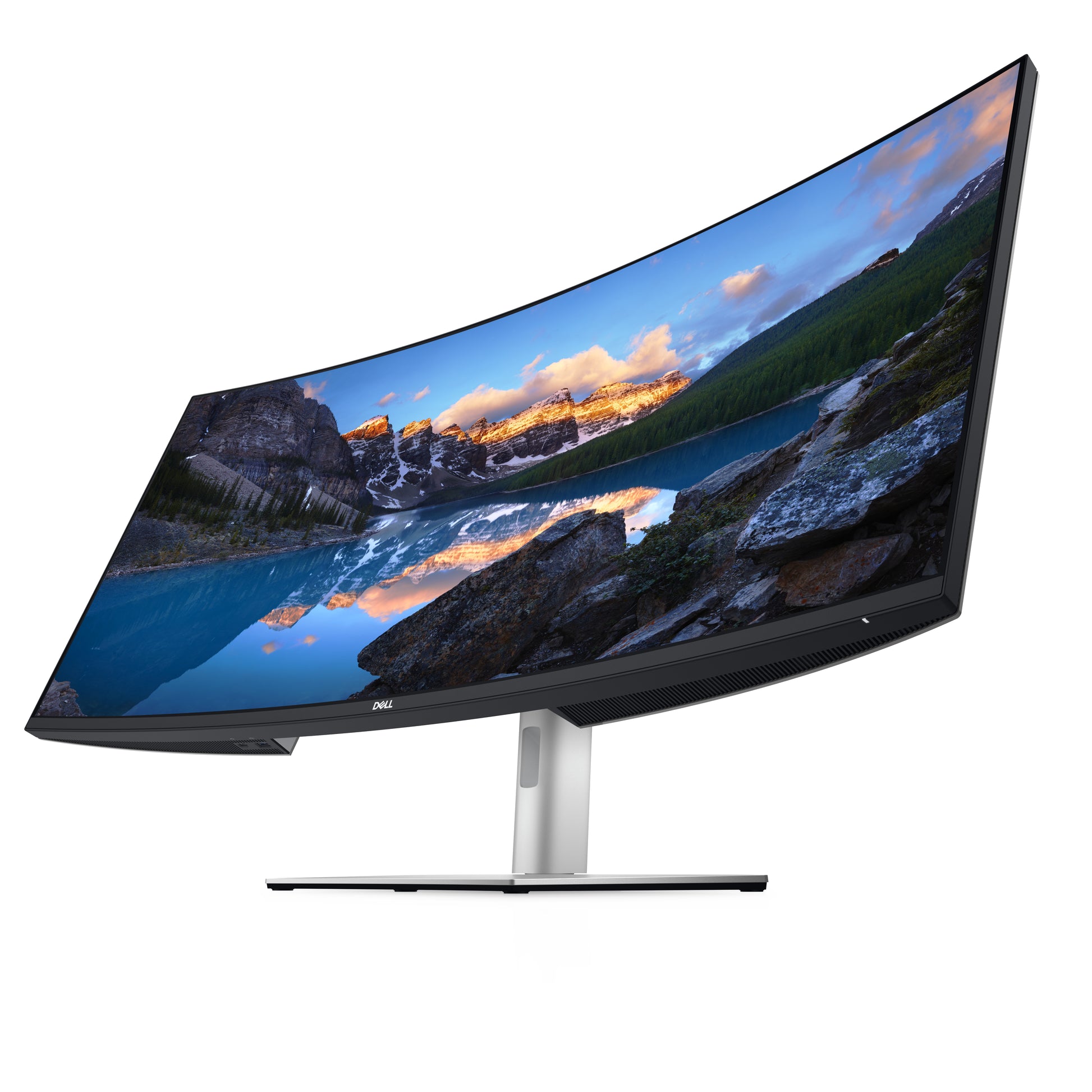 DELL UltraSharp U4021QW – Monitor, 39,7", Curved, USB-C, Integrierte Lautsprecher, VESA 100 × 100, Silber