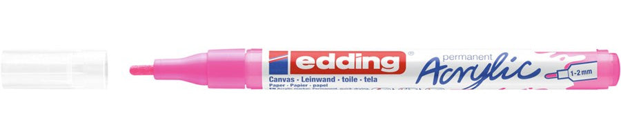 Edding Acrylmarker für Acrylbilder – Neonpink