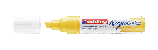 Edding Acrylmarker für Leinwand, Holz, Terrakotta – Verkehrsgelb