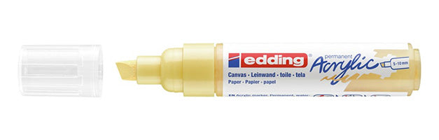 Edding Acrylmarker für Permanentmarker – Pastellgelb