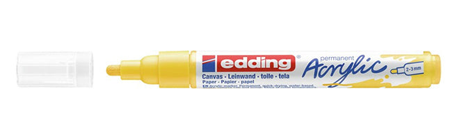 Edding Acrylmarker für dunkles Papier – Verkehrsgelb