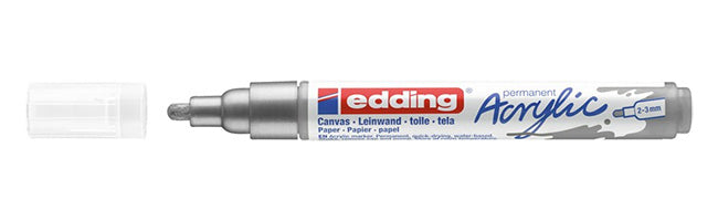 Edding Acrylmarker für Permanentmarker – Silber