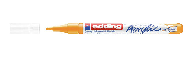 Edding Acrylmarker für Permanentmarker – Sonnengelb