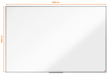 Nobo Whiteboard – 180,5 × 119,4 cm, Melamin, Aluminiumrahmen, Wandmontage