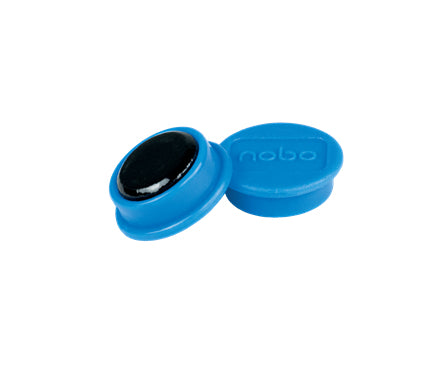 Nobo Tafelmagnete – Ø 13 mm – 10 Stk. – blau
