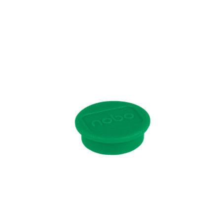 Nobo Tafelmagnete – Ø 13 mm, 10 Stk., grün