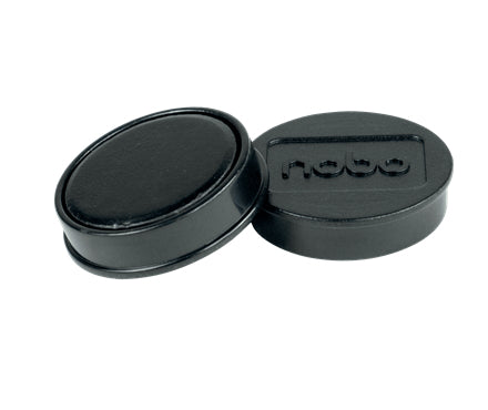 Nobo Tafelmagnete – Ø 32 mm – 10 Stk., schwarz