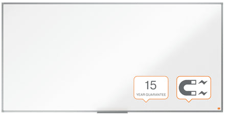 Nobo Whiteboard – 180,5 × 89,2 cm, lackierter Stahl, magnetisch, Aluminiumrahmen, Wandmontage
