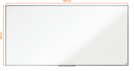 Nobo Whiteboard – 180,5 × 89,2 cm, lackierter Stahl, magnetisch, Aluminiumrahmen, Wandmontage