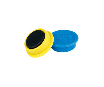 Nobo Tafelmagnete – Ø 24 mm, 10 Stk., grün