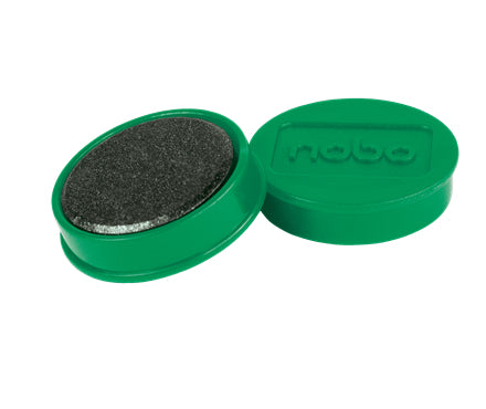Nobo Tafelmagnete – Ø 32 mm – 10 Stk. – grün
