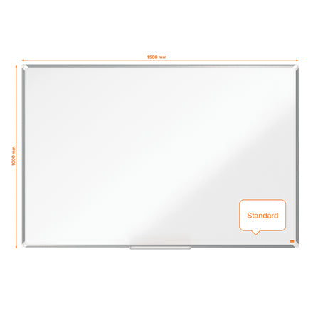 Nobo Whiteboard – 150 × 120 cm, Melamin, Aluminiumrahmen, Wandmontage