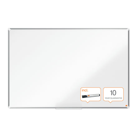 Nobo Whiteboard – 150 × 120 cm, Melamin, Aluminiumrahmen, Wandmontage