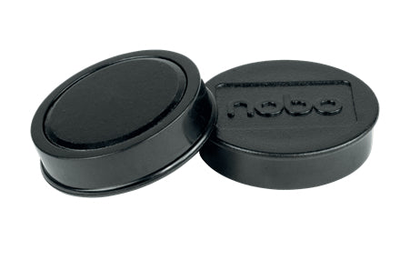 Nobo Tafelmagnete – Ø 38 mm – 10 Stk. – schwarz