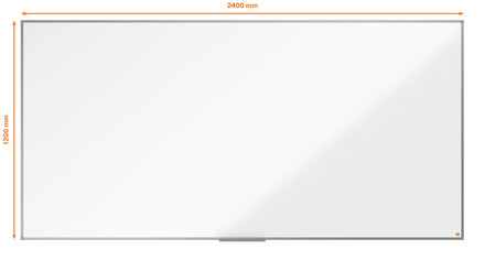 Nobo Whiteboard – 240 × 120 cm, Aluminiumrahmen, Wandmontage, inkl. Stiftablage